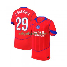 Paris Saint-Germain PSG Bradley Barcola 29 Fodboldtrøjer 3. sæt 2025/26 Kort ærmer